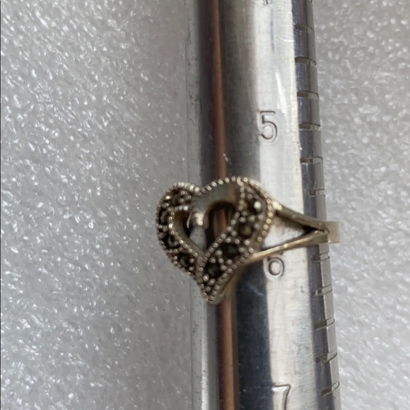 Heart Sterling silver stamped 925 - Picture 2 of 2